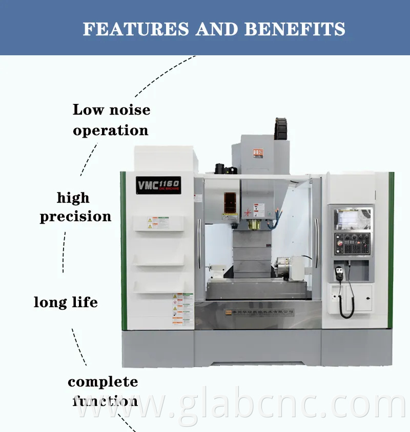 Heavy Duty Machining Center Vmc1160 High-Performance CNC Milling Automatic Control Center